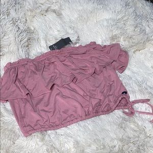 Abercrombie & Fitch ruffle tube top